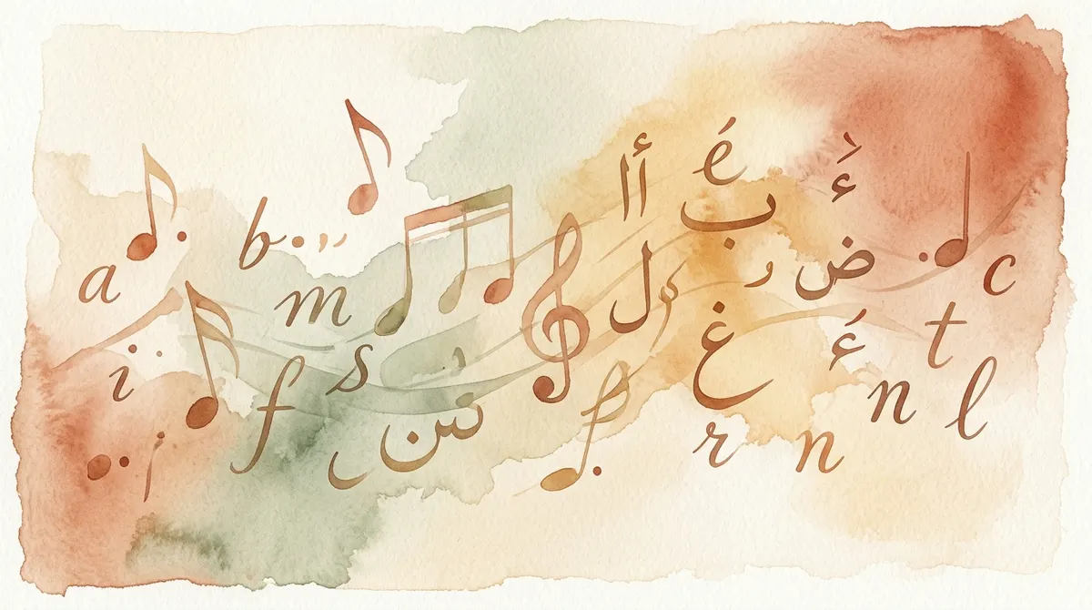 Colorful musical learning visual for Learn with Fafi